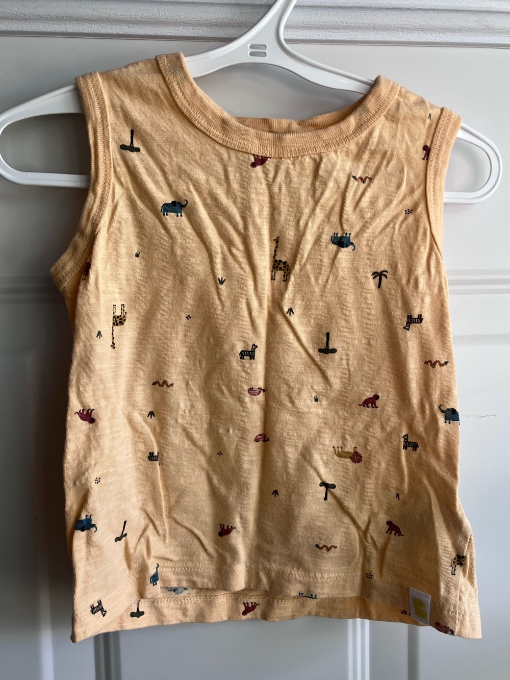 Rise little earthling 100% organic cotton sleeveless top Safari yellow 4T 5T